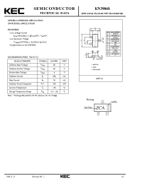 Datasheet KN3904S manufacturer KEC